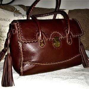 Isabella Fiore Large Leather Satchel *New*